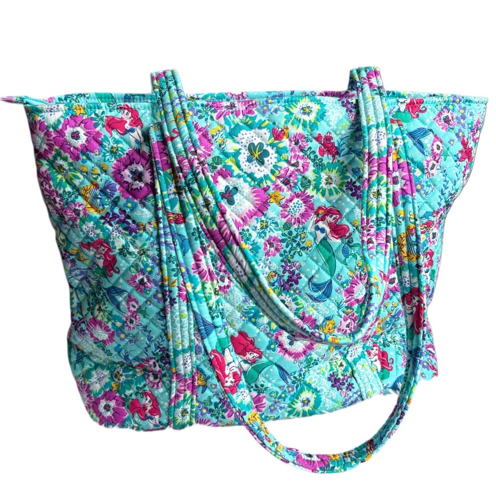 BOLO BNWOT Vera Bradley Disney Ariel Tote Bag Purse Handbag Little Mermaid - Picture 2 of 16